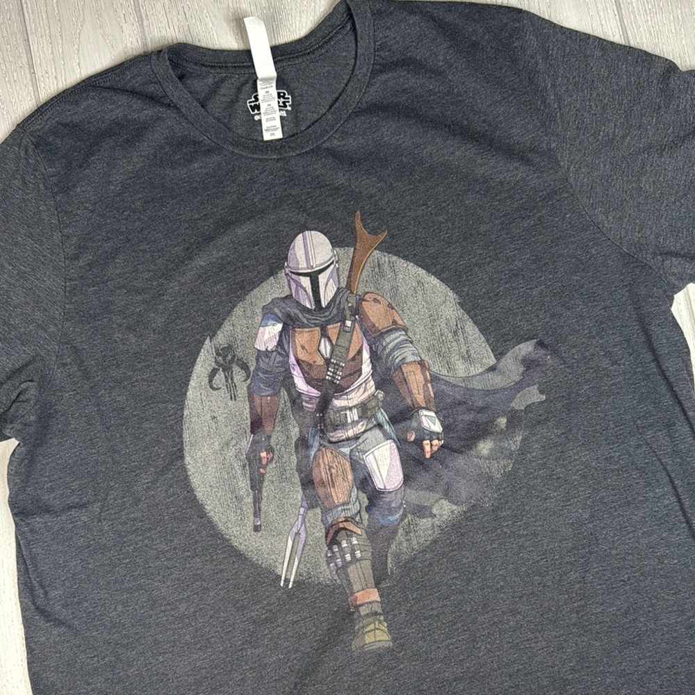 Men’s 2XL Star Wars The Mandalorian Hero Pose T-Shirt